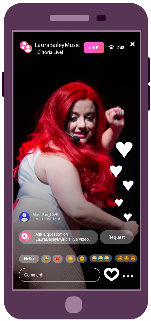 Clitoria on Instagram Live